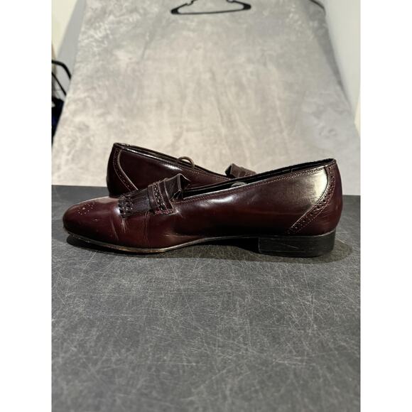 Bally Shoes Mens Size 10 W Brown Leather Loafers Kiltie Brogue Made Italy main image 7